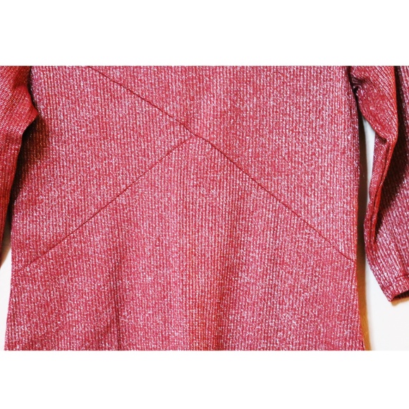 Red Shiny Stretch Dress - Picture 3 of 4